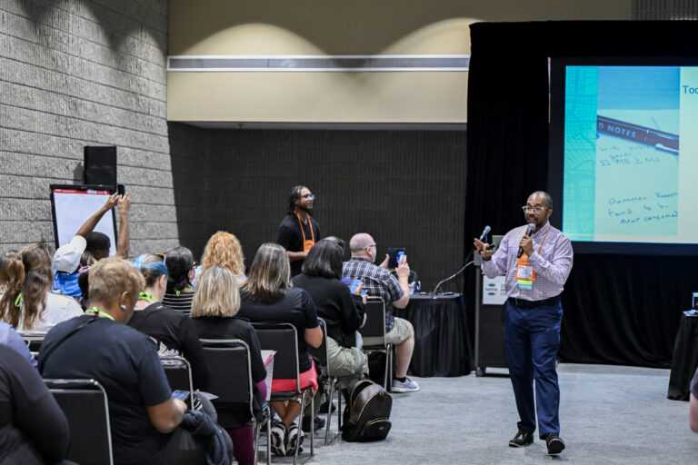 NRPA Annual Conference attendees listen to speaker during education session