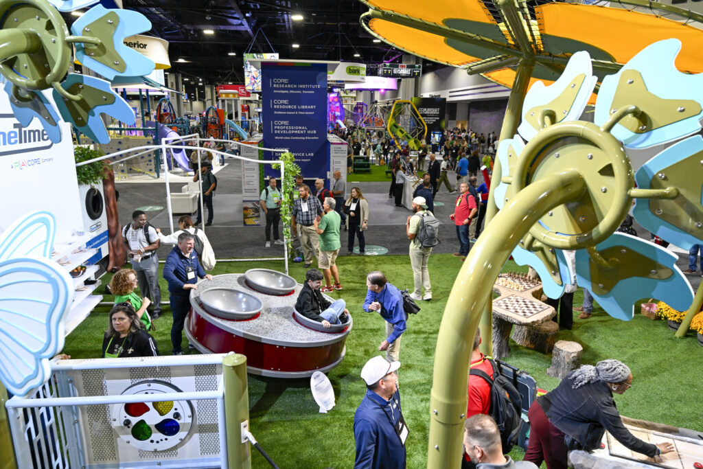 NRPA Annual Conference attendees explore the exhibit hall