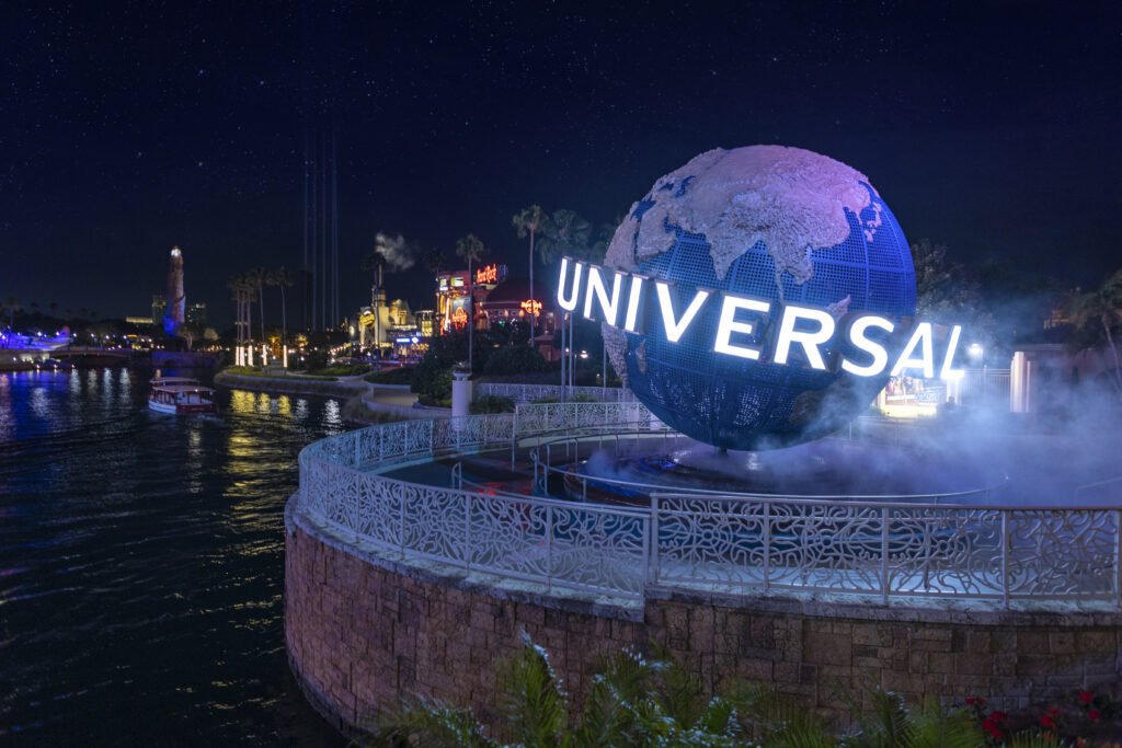 Universal Studios sign outside park