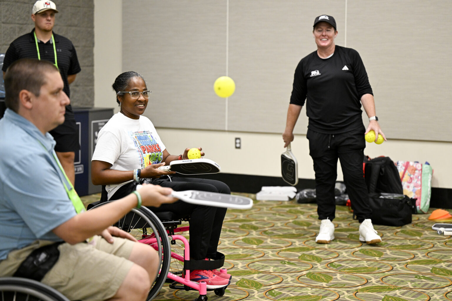 NRPA Annual Conference attendees participate in session activity with paddleboards