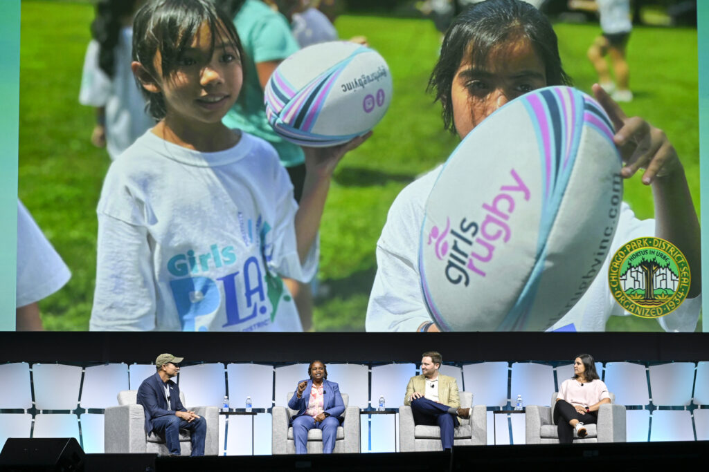 NRPA Annual Conference panelists sit on stage