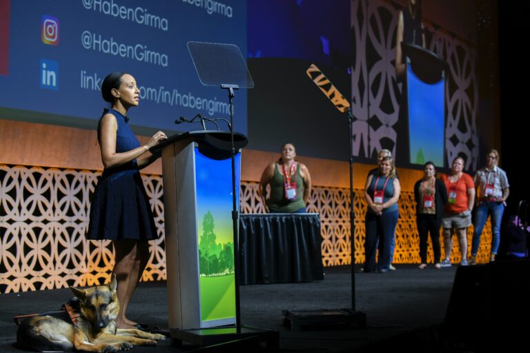 Keynote Haben Girma speaks at the 2019 NRPA Annual Conference